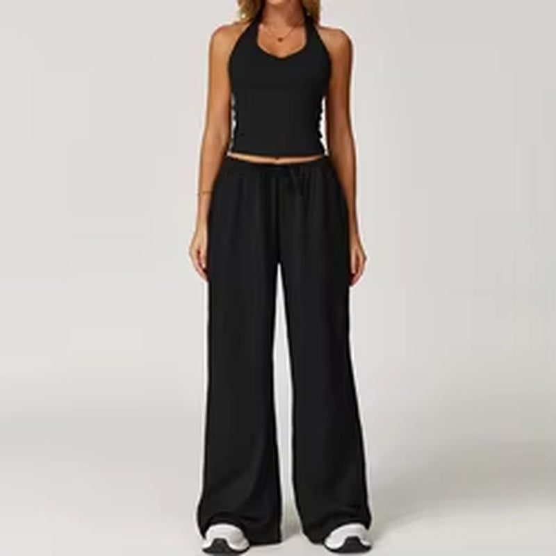 Women'S Gym Fitness Wear 2-Piece Yoga Set Breathable Loose Exercise Clothing for Running Training Solid Shorts Design Wholesale